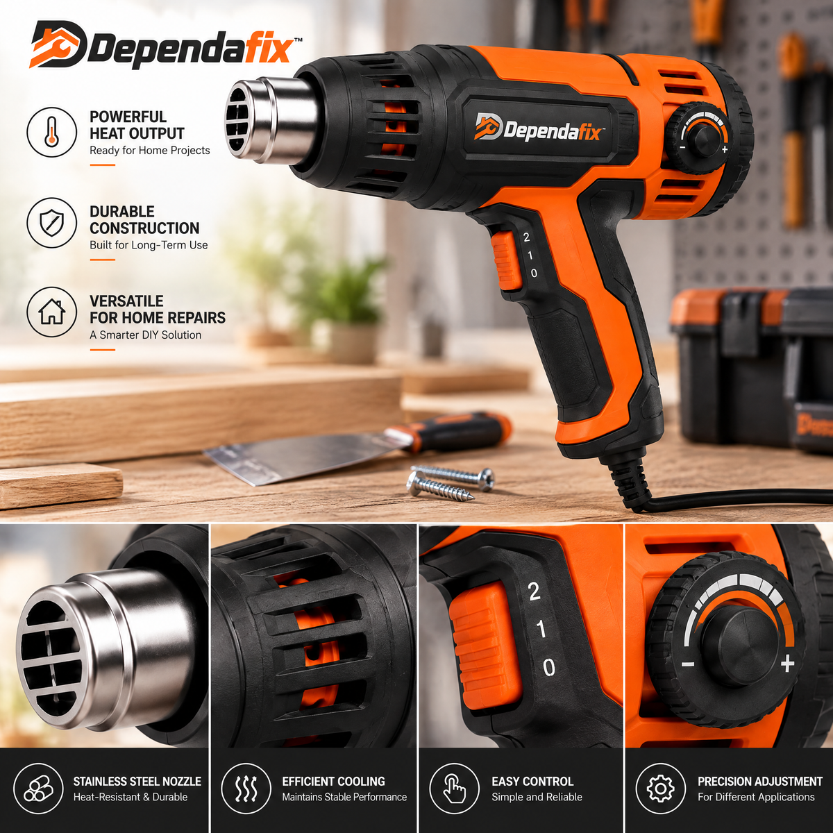 Dependafix™ Adjustable Heat Gun