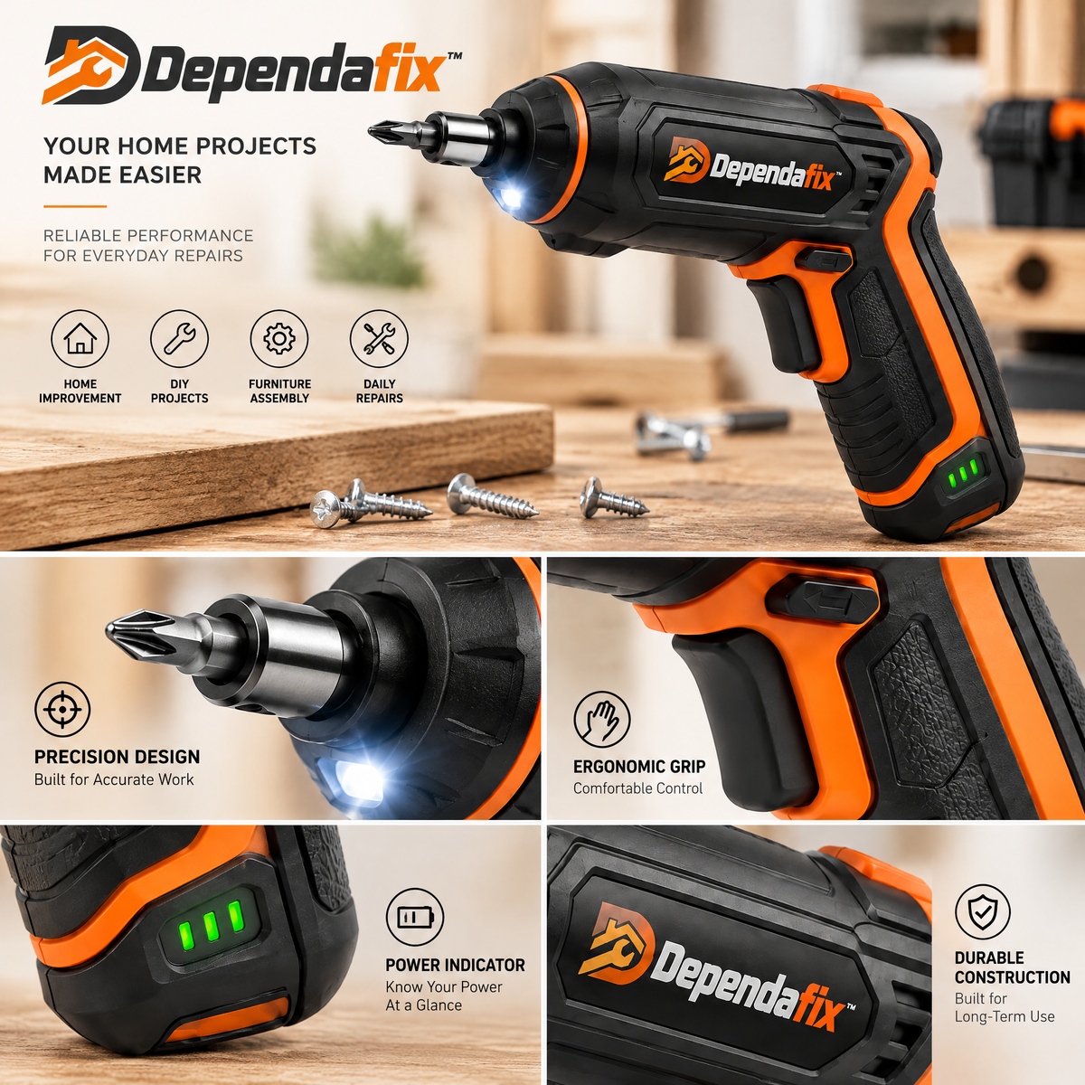 Dependafix™ Cordless Electric Screwdriver